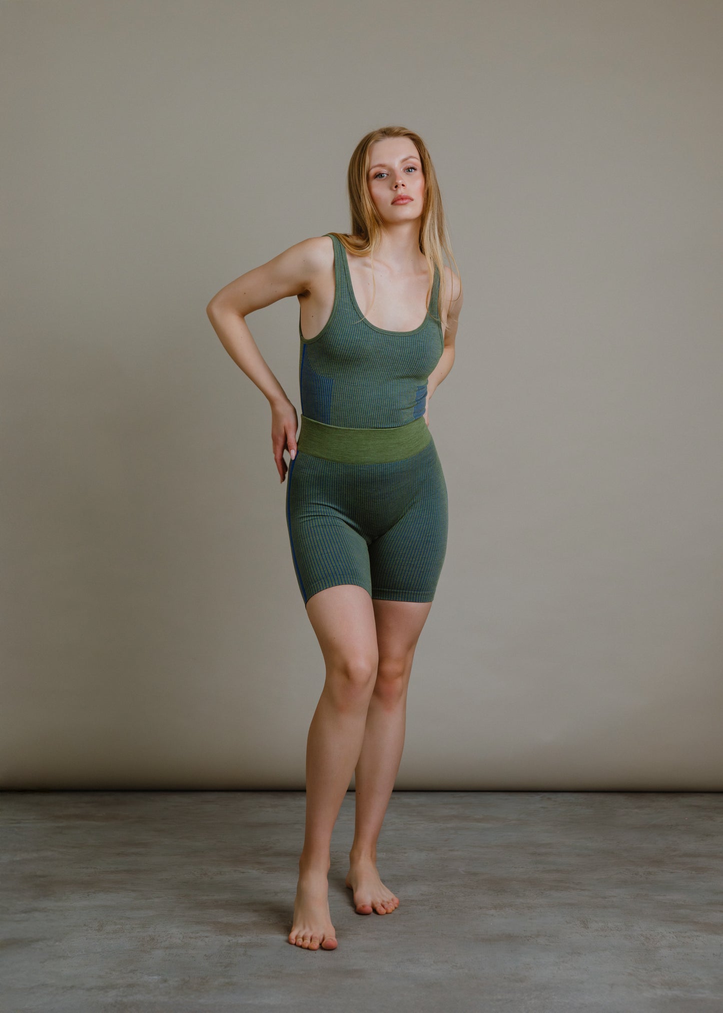 Top Kirra - Olive & Índigo